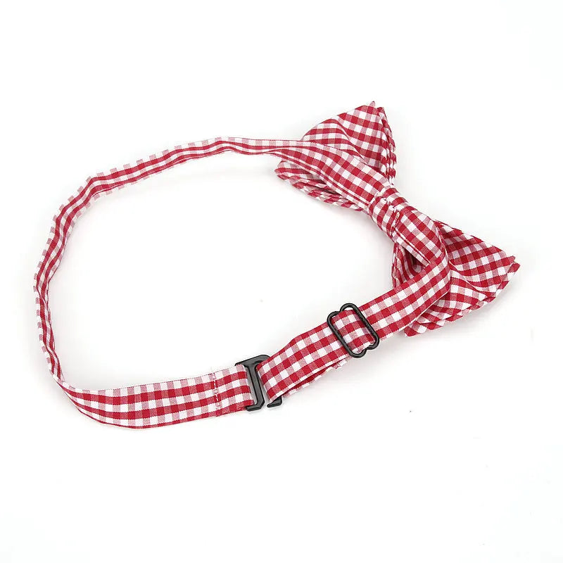 36Colors Brand Plaid Kid Bowtie Cotton Children Bowties Baby Kid Classical Pet Dog Cat Striped Butterfly Child Bow Tie