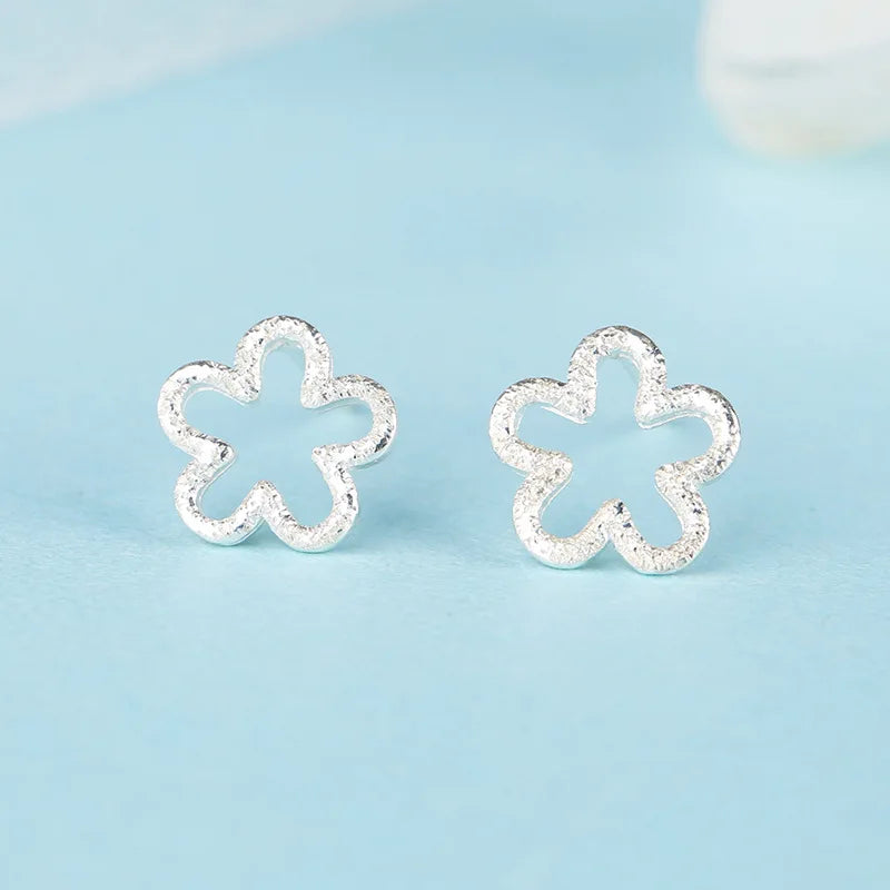 Newest 925 Sterling Silver Needle Women's Jewelry Cute Chic Stud Earrings for School Girls Kids Lady Birthday S925 Stamp