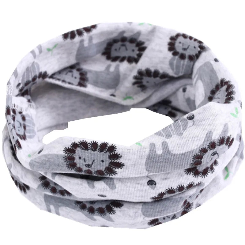 New Autumn Winter Girls Cotton Scarf Kids Scarf Bibs LIC Boys Girls Scarves Lovely Kids Collar Children Bufandas O Ring Scarf