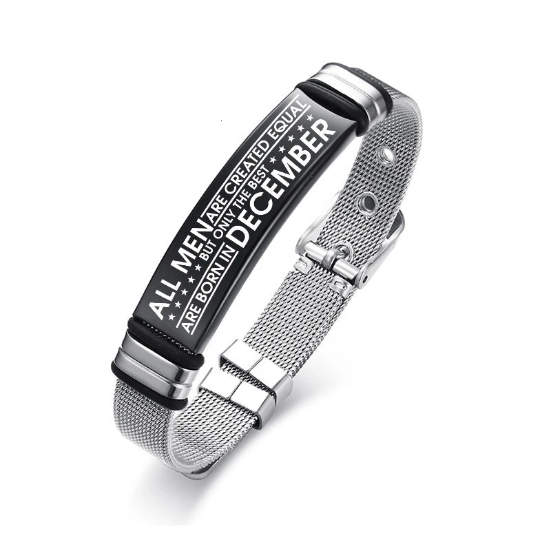 Meaeguet Personalized Bangle Men's Slide Mesh Bracelet Customized Name Wristband Stainless Steel Male Bileklik Pulseira