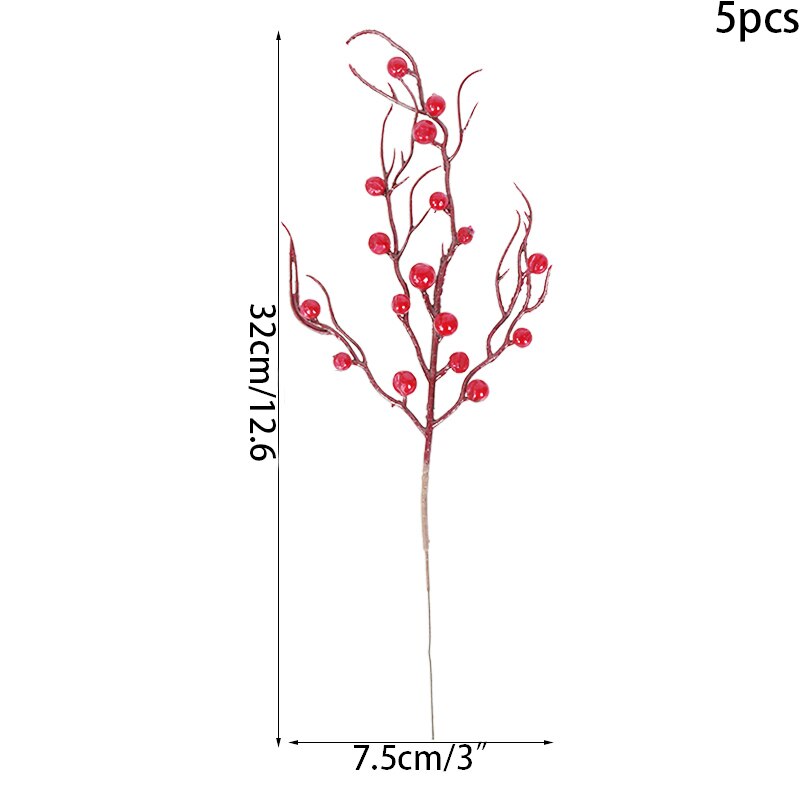 18cm Artificial Pine Branch Ornament Christmas Decoration Christmas Decorative Flower Xmas Decor Christmas Tree Accessories