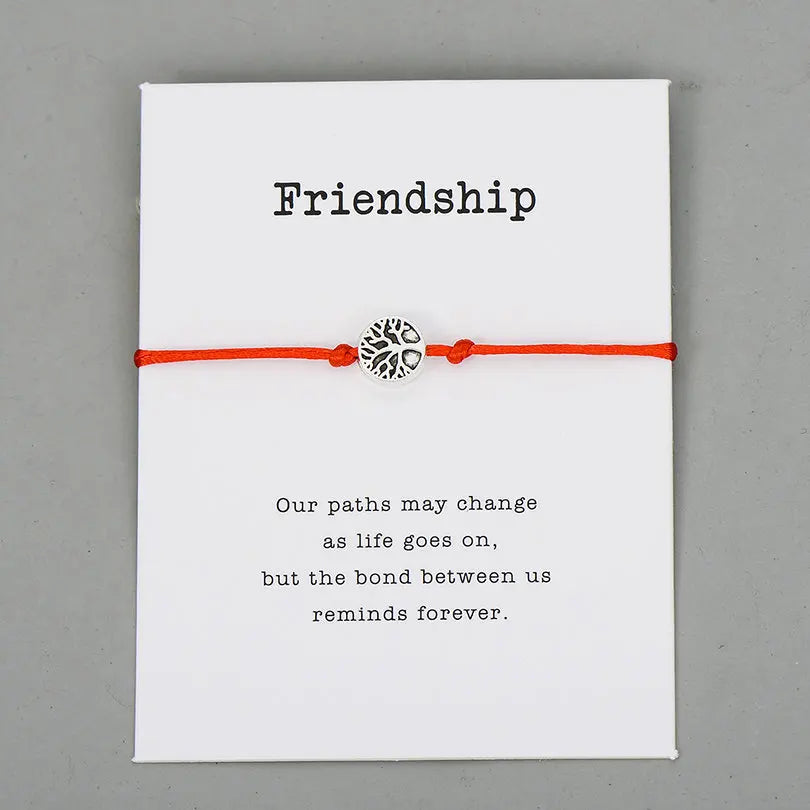 Pipitree Life Tree Charm Bracelets for Women Men Children Lucky Red String Friendship Wish Bracelets Jewelry Adjustable
