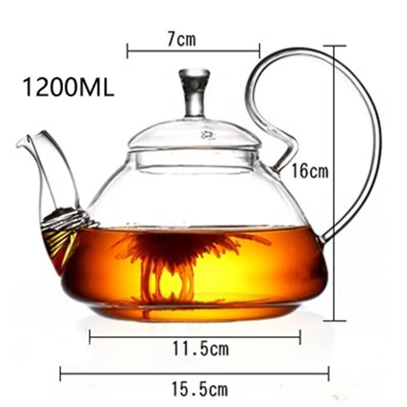 High Borosilicate Heat-Resistant Glass Teapot Chinese Glass Teapots Household Hi