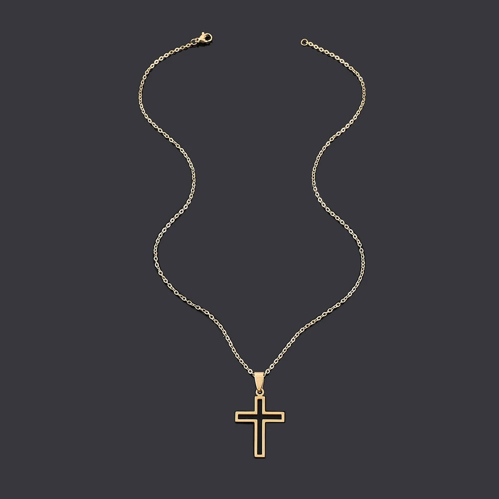 Choker Necklaces for Women 2022 Gun Cross Pendant Crystal Rhinestone Chain Necklace Women Men Punk Chains Jewelry