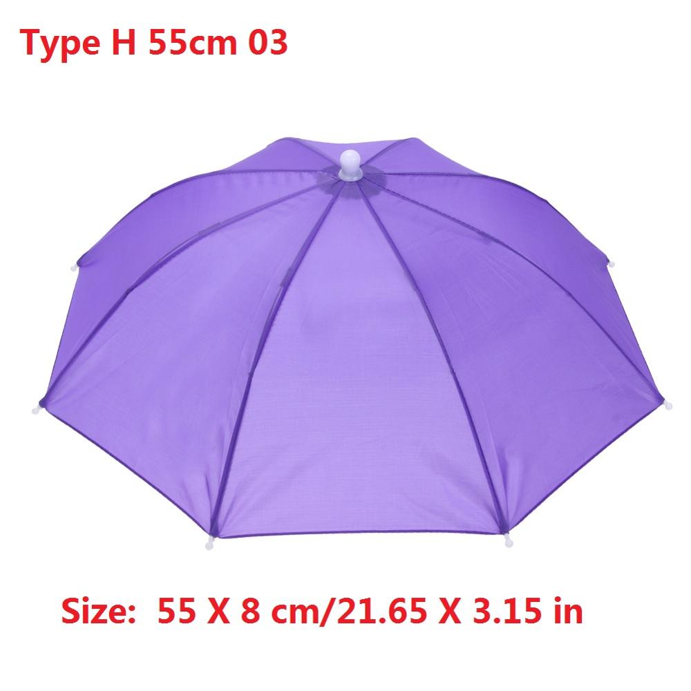 Foldable Head Umbrella Hat Anti-Rain Anti-Uv Outdoor Fishing Caps Portable Travel Hiking Beach Fish Tackle Iscas Pesca Rain Gear