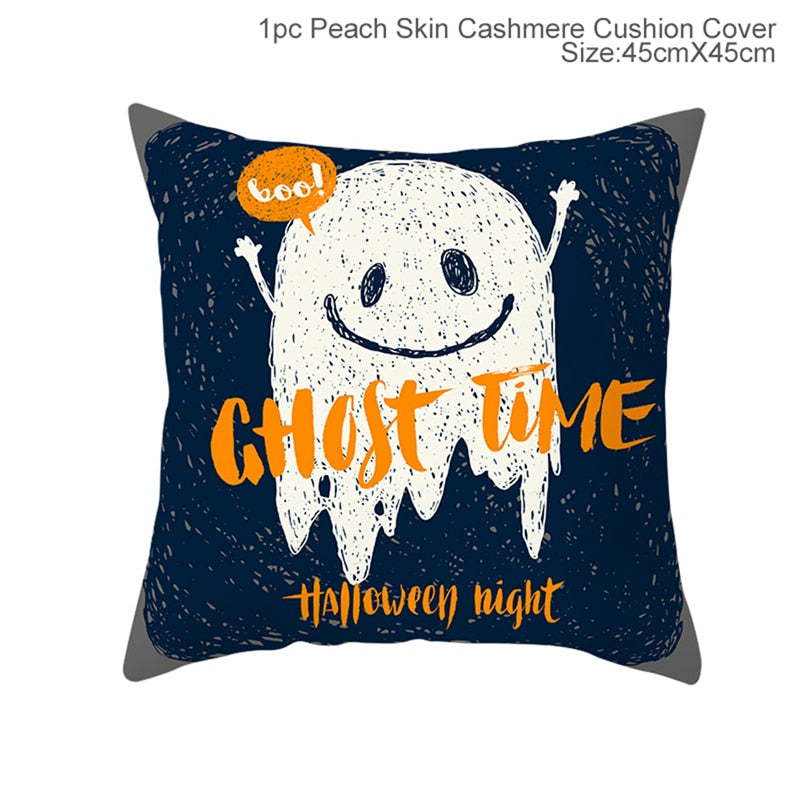 Halloween Decoration for Home Cartoon Pumpkin Bat Ghost Pillowcase Horror Halloween Party Supplies Accessories Haloween Ornament