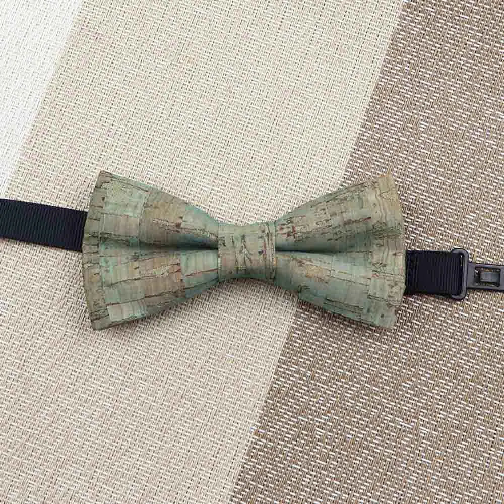 Fashion New Cork Wood Kids Bow Ties Novelty Handmade Fancy Bowtie Adjustable Butterfly Party School Children Accessories