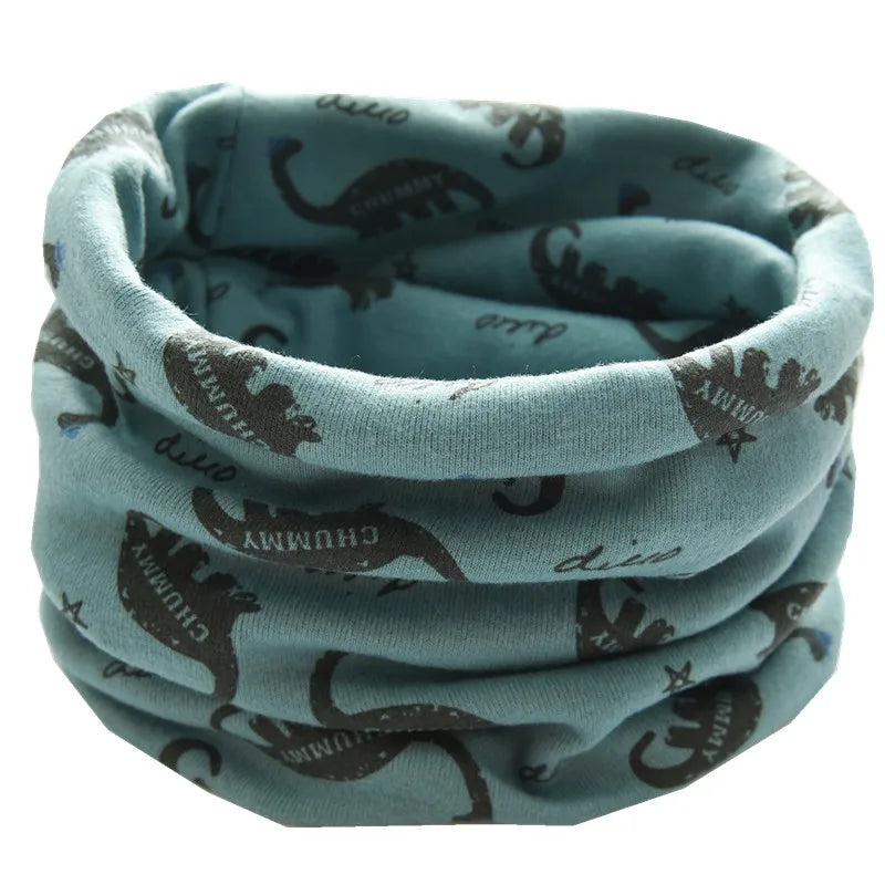 New Autumn Winter Girls Cotton Scarf Kids Scarf Bibs LIC Boys Girls Scarves Lovely Kids Collar Children Bufandas O Ring Scarf