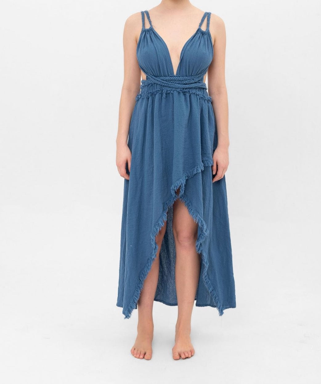Boho Cotton Asymmetrical Dress