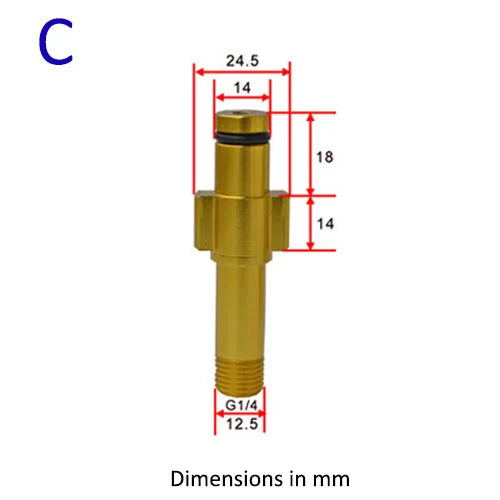 Pressure Washer Gun Lance Bayonet Adapter Snow Foam Lance Adapter High Pressure Car Washer Foam Gun Nozzle Connector for Karcher