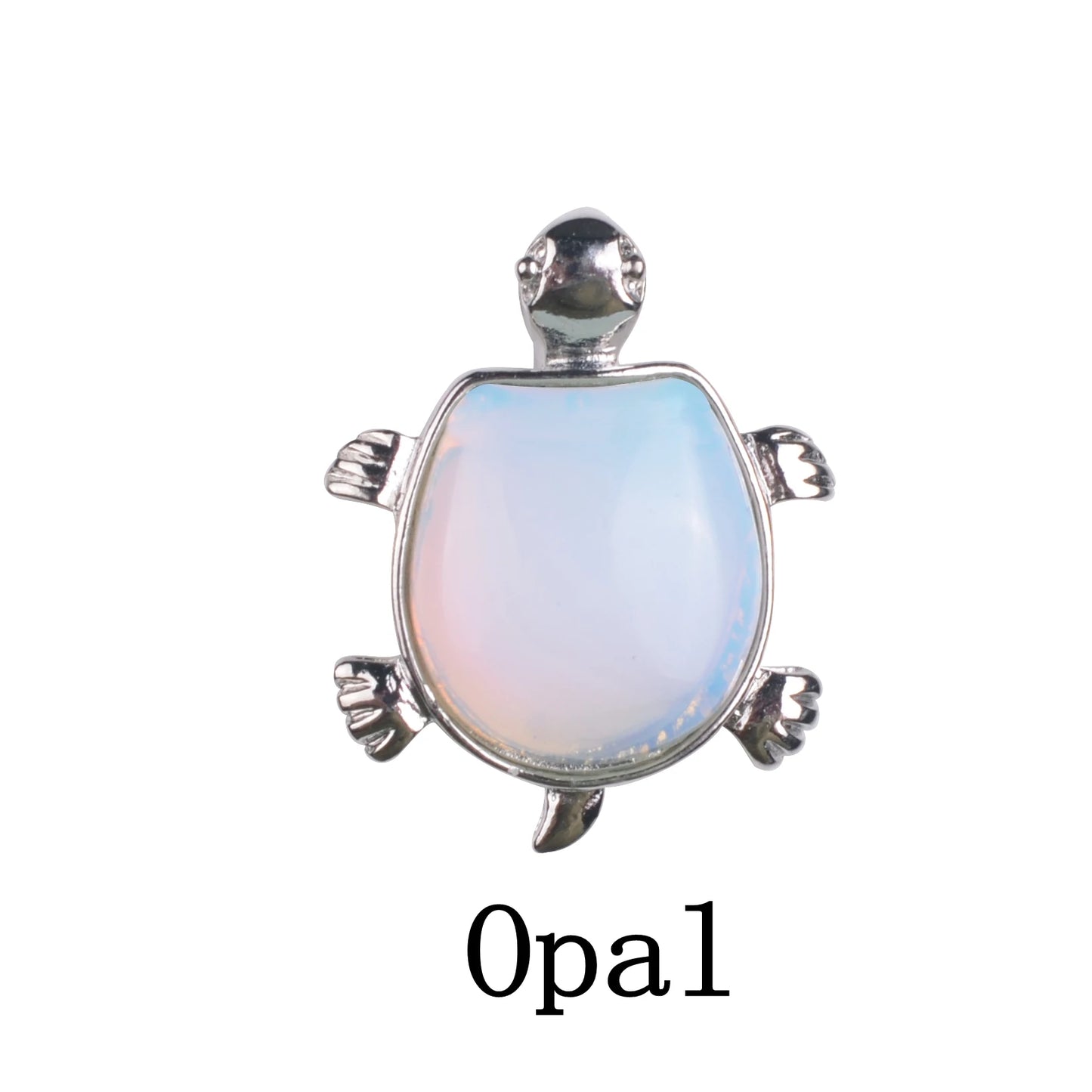 Howlite Turtle Nacklace Pendant Natural Semi Precious Stones Give for Men and Women