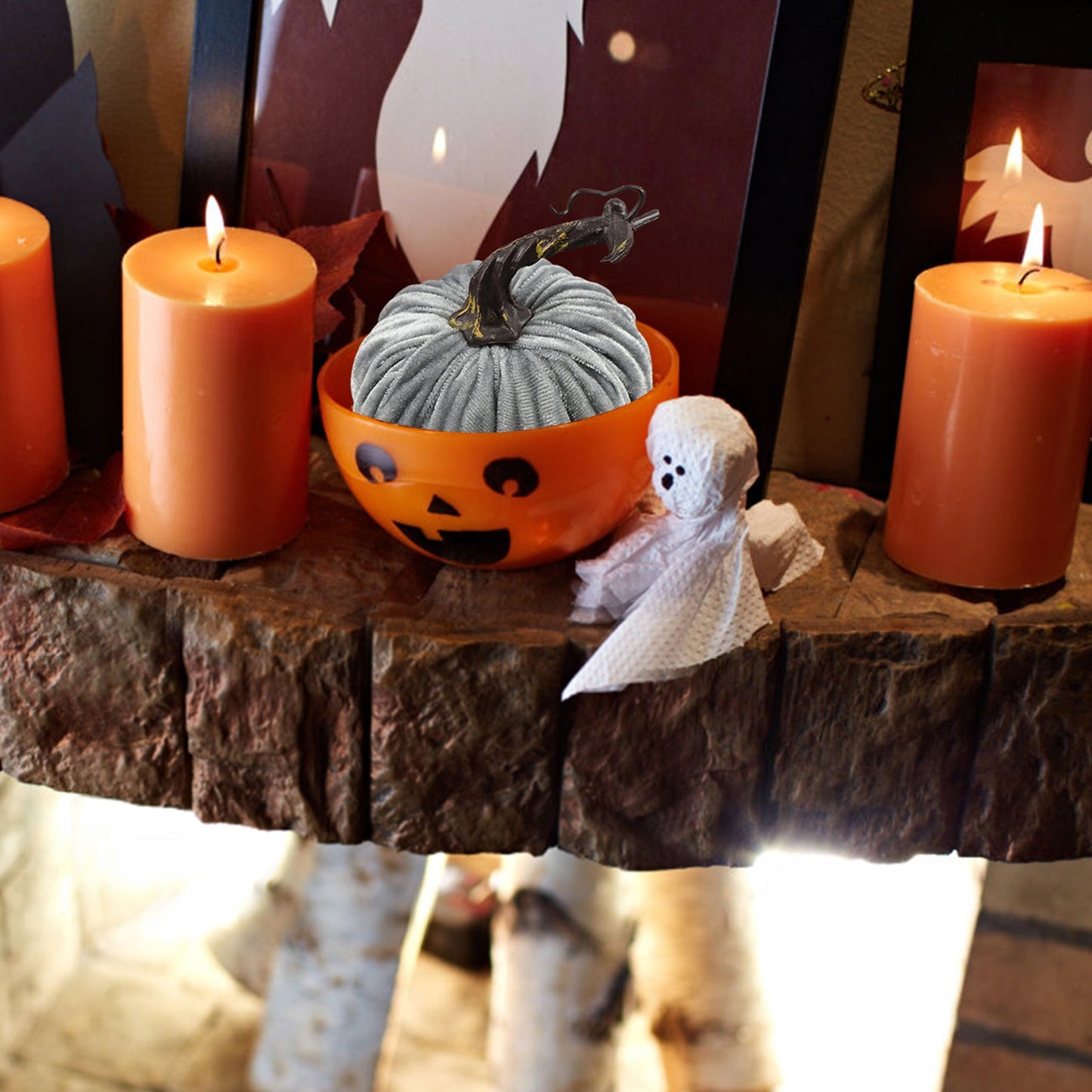 Simulated Vegetables Velvet Pumpkins Exquisite Soft Artificial Pumpkin Thanksgiving Home Decor Halloween Party Decoration