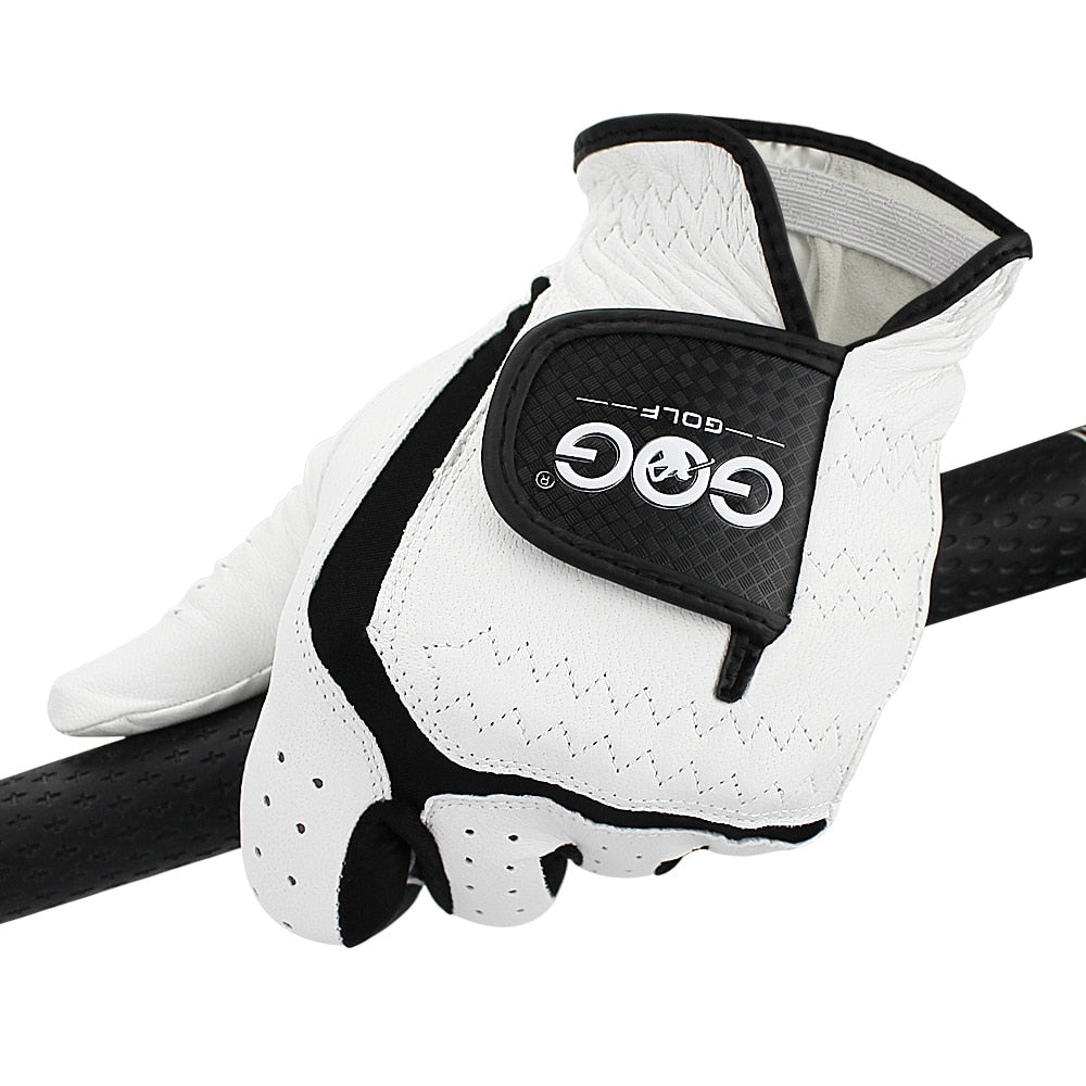 6 PCS Mens Golf Glove Sheepskin Leather