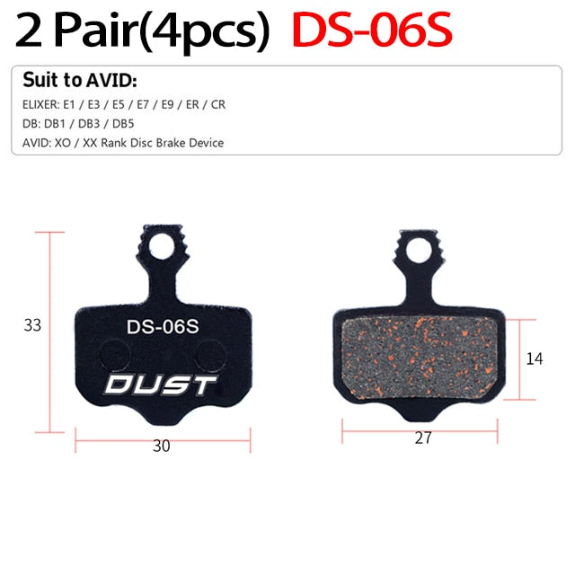2 Pair (4pcs) MTB Bicycle Hydraulic Disc Ceramics Brake Pads for B01s SRAM AVID HAYES Magura ZOOM Cycling Bike Part