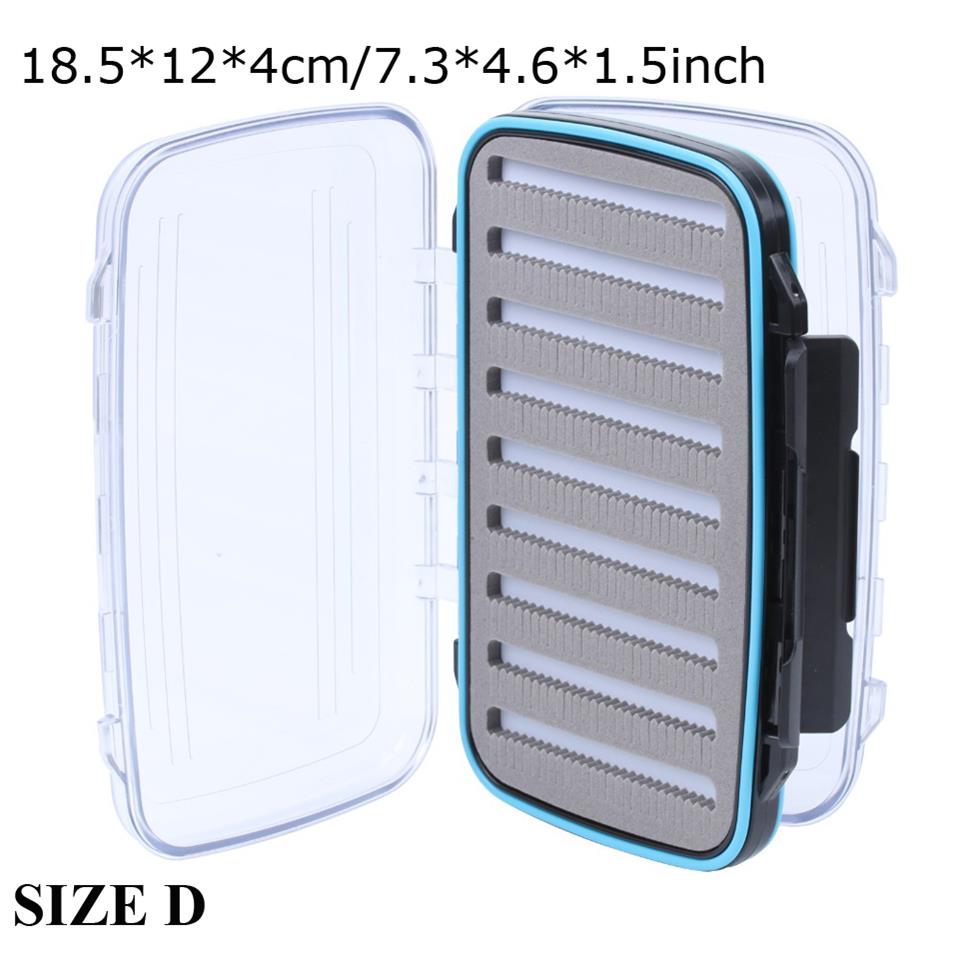 Maximumcatch Fly Box Waterproof Slit Foam High Density 4 Size Fly Fishing Tackle Box