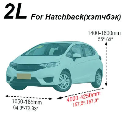 Buildreamen2 Universal Car Cover Sunshade Rain Snow Dust Frost Resistant Car-Cover UV-Anti Sun Dustproof