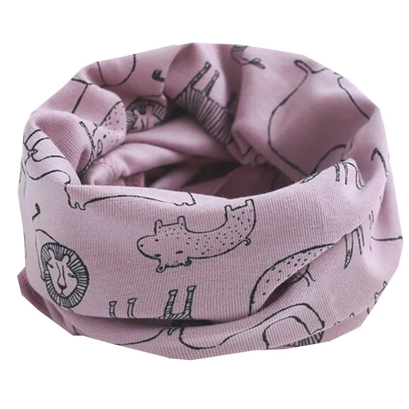 New Autumn Winter Girls Cotton Scarf Kids Scarf Bibs LIC Boys Girls Scarves Lovely Kids Collar Children Bufandas O Ring Scarf