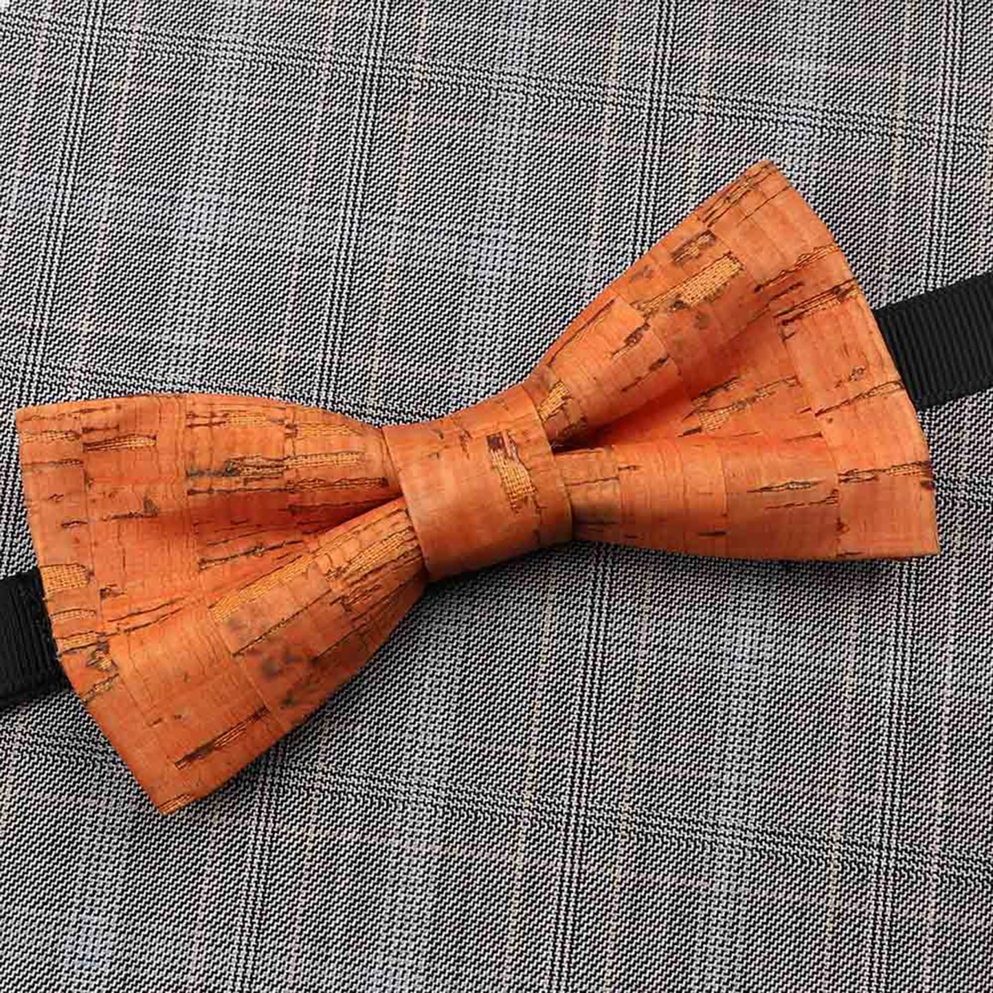 Fashion New Cork Wood Kids Bow Ties Novelty Handmade Fancy Bowtie Adjustable Butterfly Party School Children Accessories