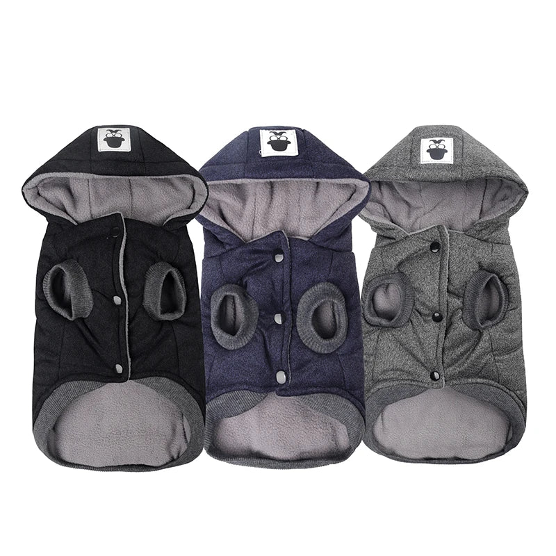 Winter Warm Pet Dog Clothes Hooded Thick Warm Clothes Cotton Cat Puppy Dogs Coat Jackets Chihuahua Yorkie Clothing S-Xxl