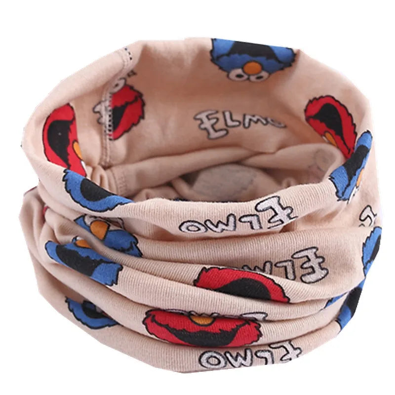 New Autumn Winter Girls Cotton Scarf Kids Scarf Bibs LIC Boys Girls Scarves Lovely Kids Collar Children Bufandas O Ring Scarf