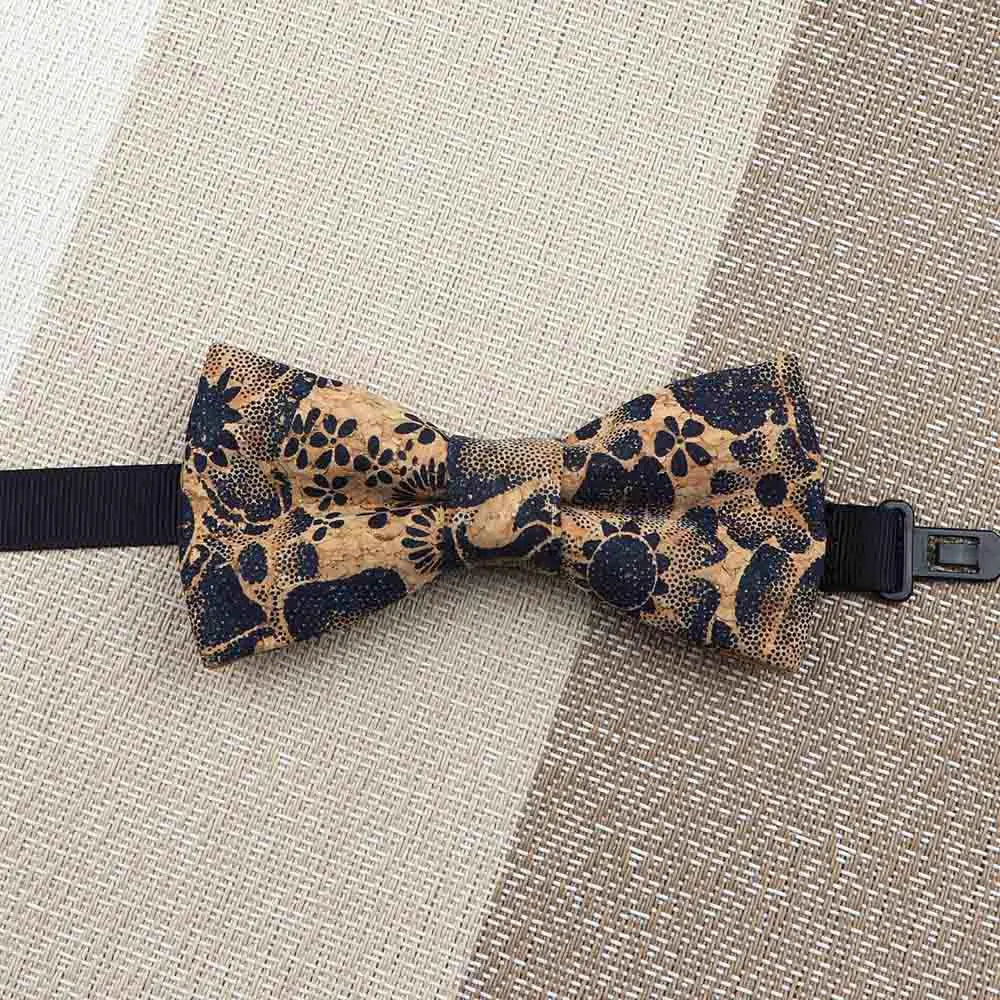 Fashion New Cork Wood Kids Bow Ties Novelty Handmade Fancy Bowtie Adjustable Butterfly Party School Children Accessories