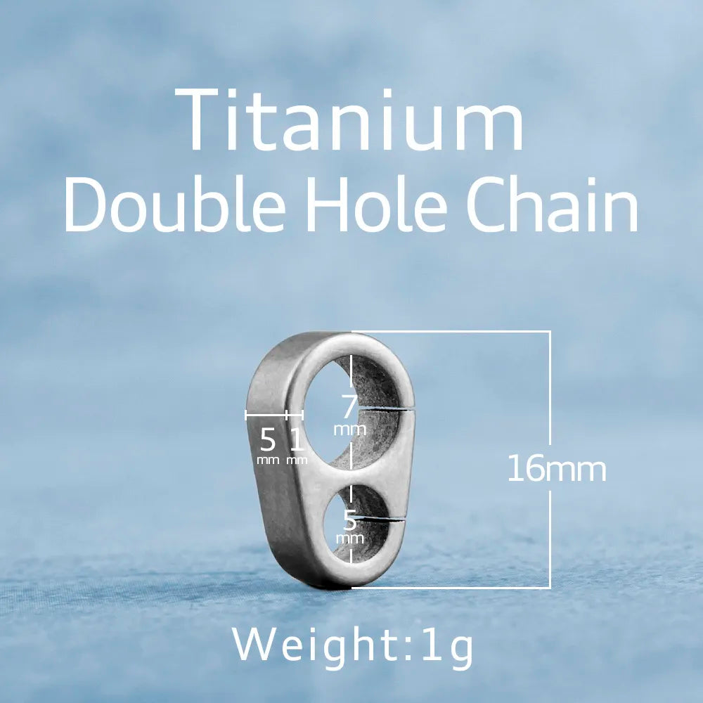 Real Titanium Keyring Super Lightweight Keychain Hanging Buckle for Car Key Ring Holder Quickdraw Tool Creative Accessories