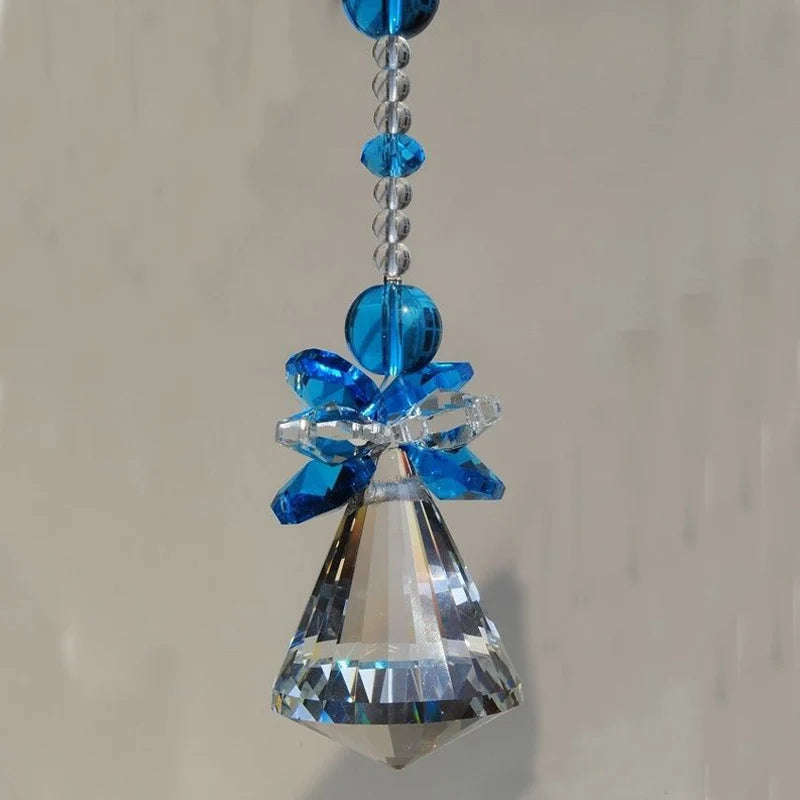 1PCS 30mm 40mm Hanging Chakra Crystal Handmade Angel Crystal Ball Suncatcher Pendant Window Ornament