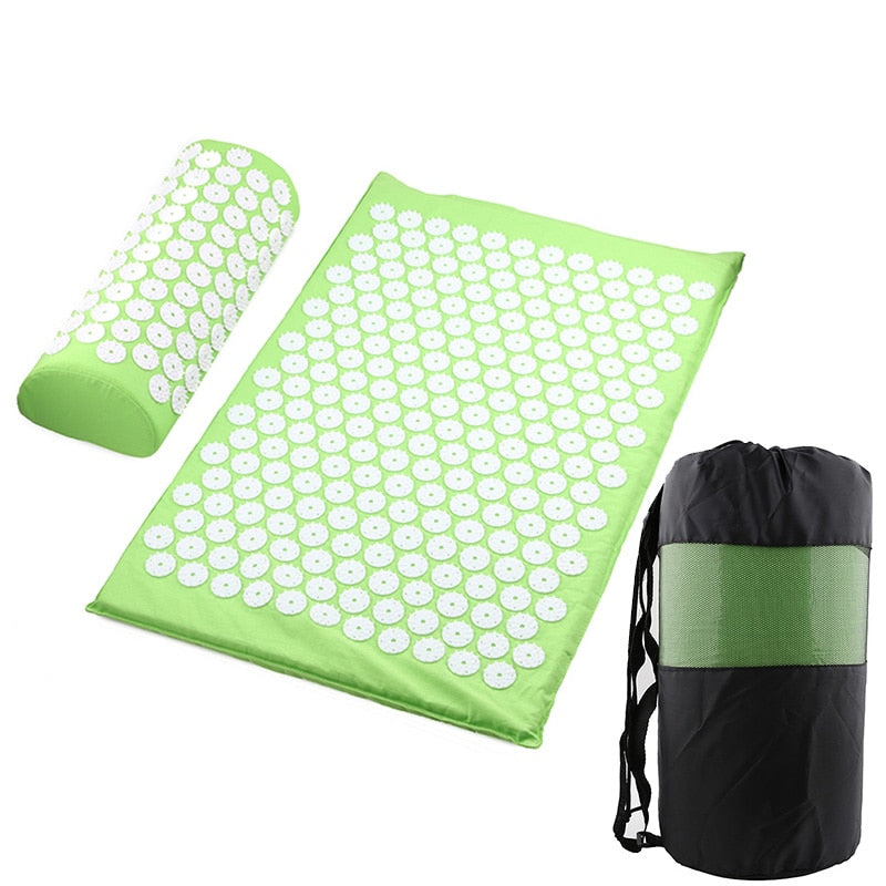 Acupressure Mat Massage Relieve Stress Back Body Pain Spike Cushion Yoga Acupuncture Mat