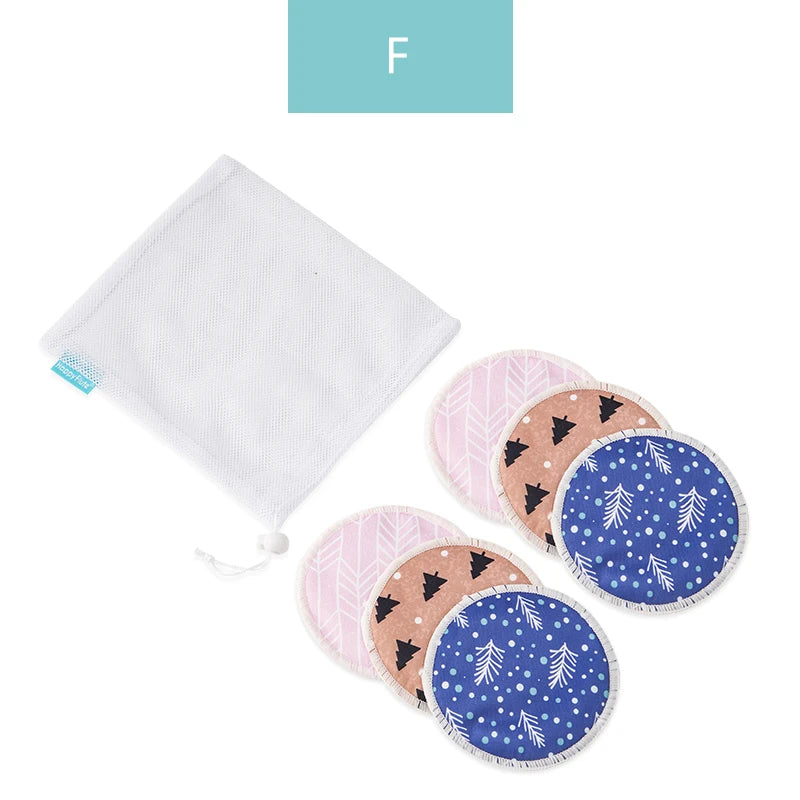HappyFlute Bamboo Breast Pad Nursing Pads for Mum Waterproof Washable Feeding Pad Bamboo Reusable Breast Pads With Laundry Bag
