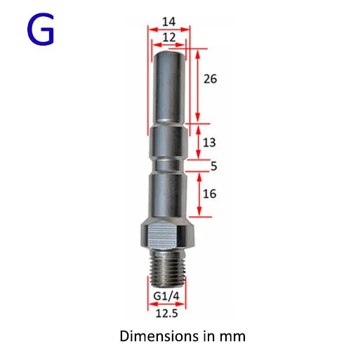 Pressure Washer Gun Lance Bayonet Adapter Snow Foam Lance Adapter High Pressure Car Washer Foam Gun Nozzle Connector for Karcher