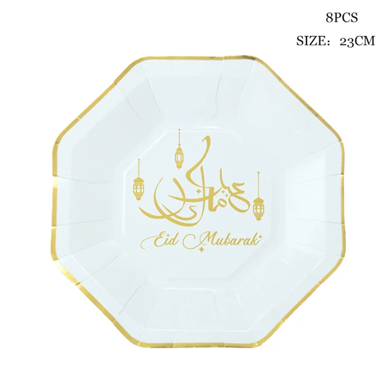 EID MUBARAK Moon Star Biscuit Mold Cookie Cutters Set Wooden EID Light Hanging Ramadan Mubarak Ramadan Kareem Party Home Decor