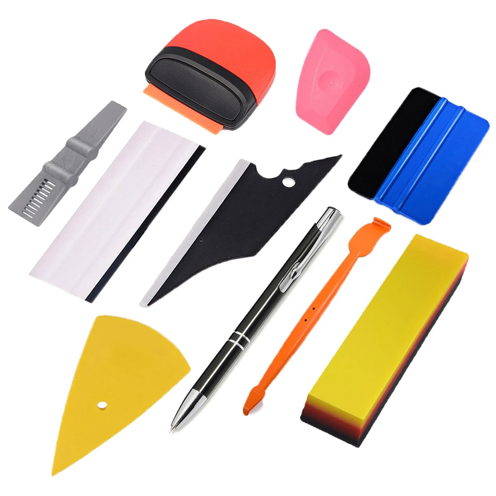 EHDIS Car Tint Tool Kits PPF Vinyl Wrap Squeegee Rubber Water Remover Window Cleaning Scraper Auto Film Stickers Cutter Knife