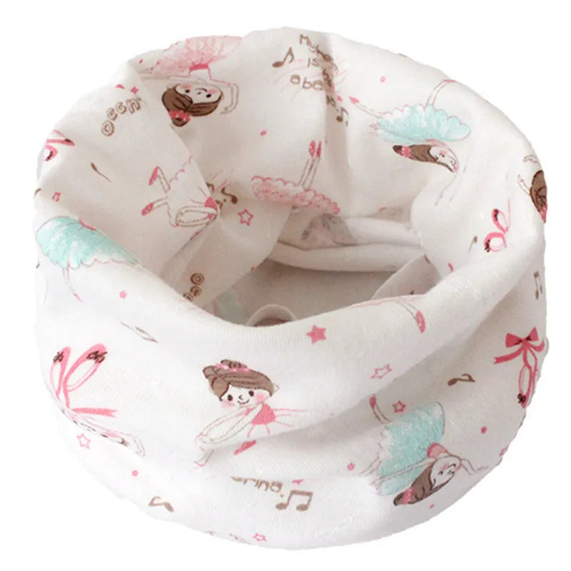 New Autumn Winter Girls Cotton Scarf Kids Scarf Bibs LIC Boys Girls Scarves Lovely Kids Collar Children Bufandas O Ring Scarf