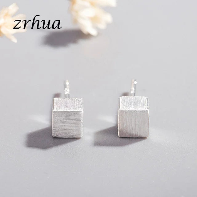 Newest 925 Sterling Silver Needle Women's Jewelry Cute Chic Stud Earrings for School Girls Kids Lady Birthday S925 Stamp