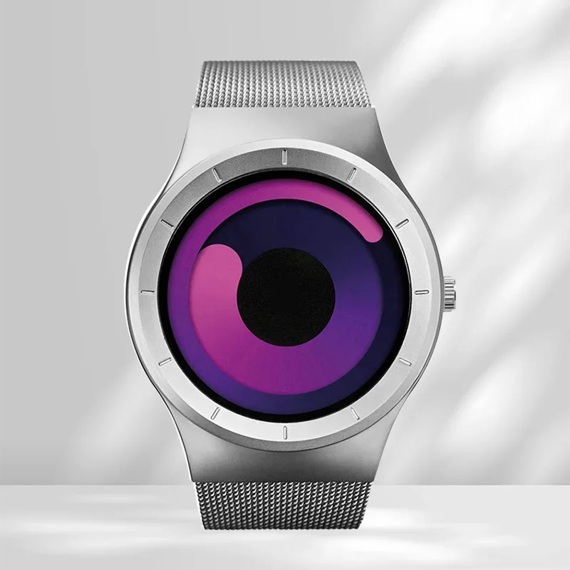 Creative Quartz Watches Men Top FASHION Brand Casual Stainless Steel Mesh Band Unisex Watch Clock Male Female Gentleman