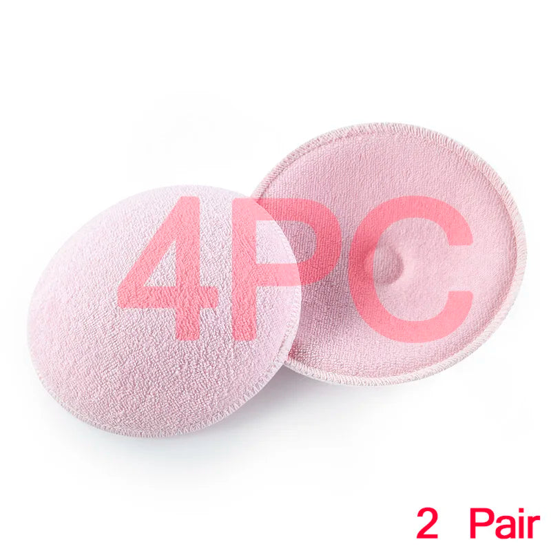 2/4 PCS Surface Cotton + Sanitary Sponge Reusable Breast Nursing Pads Soft 3D Cup Washable Pad Baby Breastfeeding Accessor