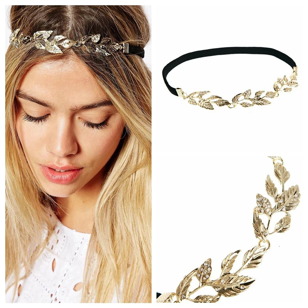 Boho Draping Crystal Bride Hair Accesories New Fashion Elegant Head Chain Hair Jewelry Wedding Hairstyles Headpiece