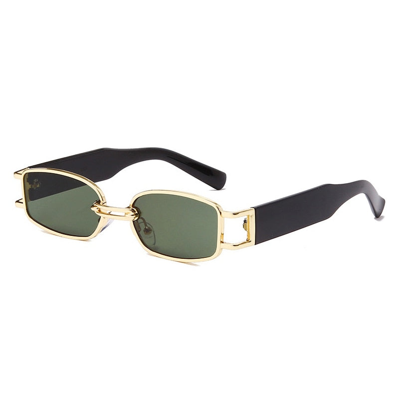 SO&EI Fashion Small Rectangle Women Sunglasses Brand Designer Vintage Square Punk Sun Glasses Men Shades UV400 Clear Eyewear