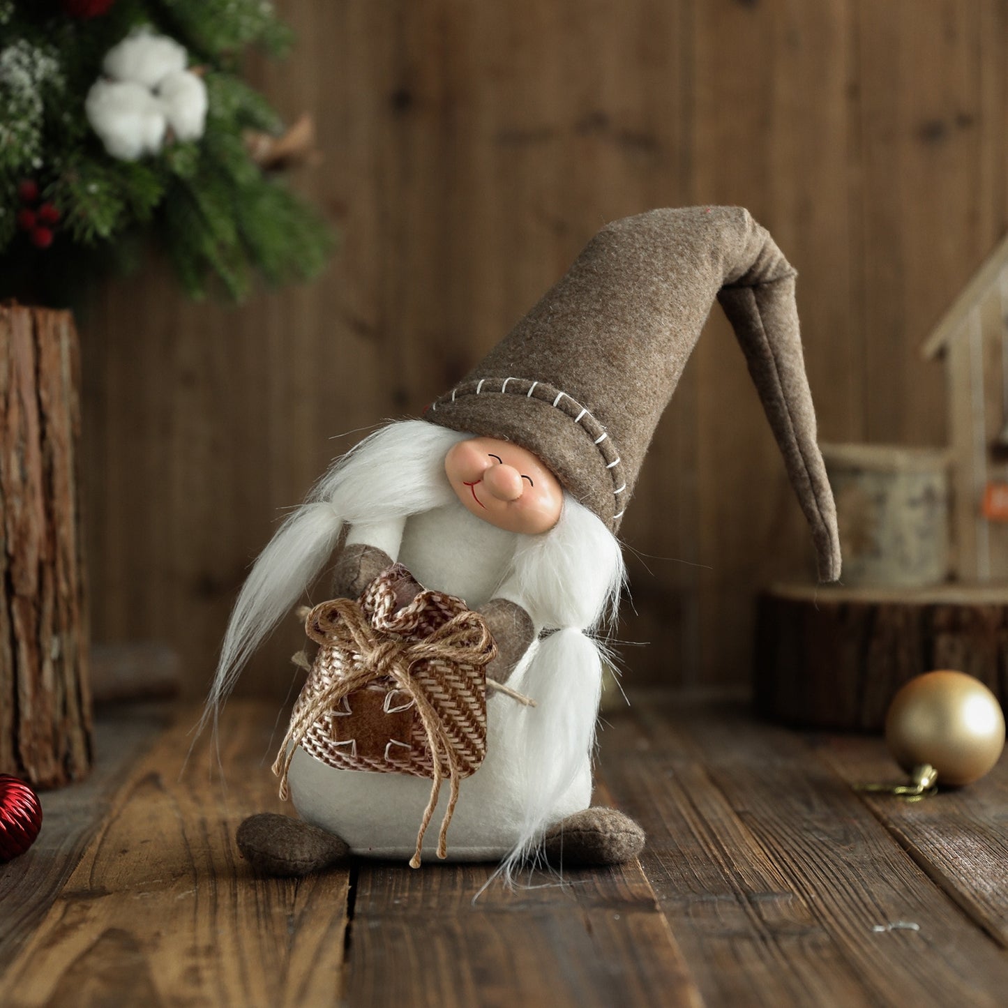 Christmas Gnomes Decoration Swedish Gnome Plush Ornament Tomte Santa Elf Dwarf D