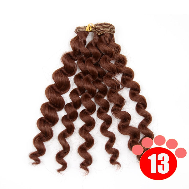 Msiredoll Bjd Wig Accessories 1piece 20*100CM Doll Hair for 1/3 1/4 1/6 1/12 Curly Doll Hair Bjd Wig Diy