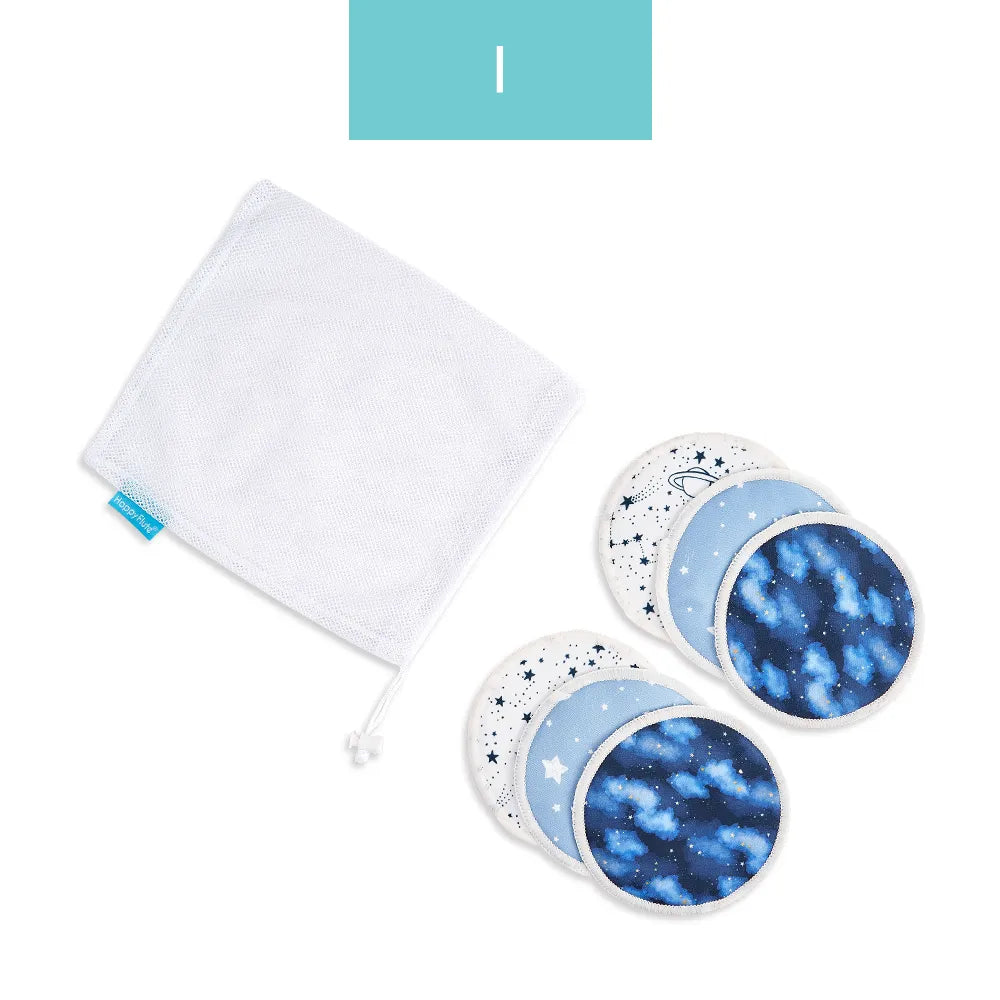 HappyFlute Super Absorbency Bamboo Nursing Pads Mum Use With Laundry Bag Waterproof Washable Feeding Pad Reusable Breast Pads