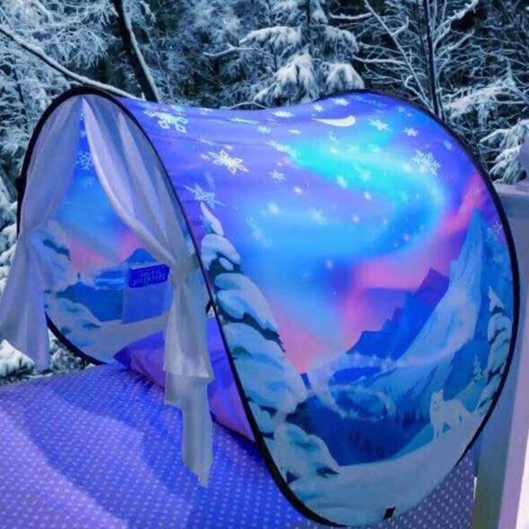 Kids Bed Tent Children Dream Bed Tents With Storage Pocket Girl Bed Tent Kids Room Decor Kid Toys