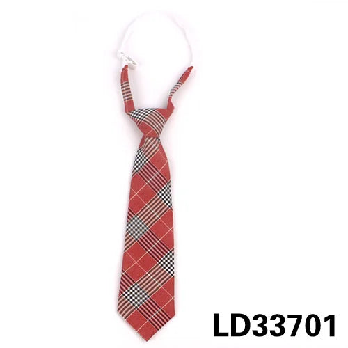 Fashion Women Neck Tie for Christmas Cotton Boys Girls Ties Slim Plaid Necktie for Casual Novelty Tie Rubber Neckties