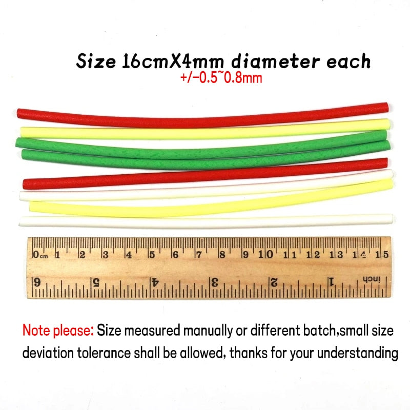 12pcs/Pack 4mm High Density Cylinder Foam With Center Hole for Fishing Float Making Fly Tying Rig Making DIY Etc..