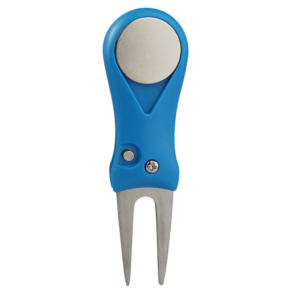 1 Pcs Steel Golf Divot Repair Switchblade Tool Pitch Groove Cleaner Golf Pitchfork Golf Accessories Putting Green Fork Dropship