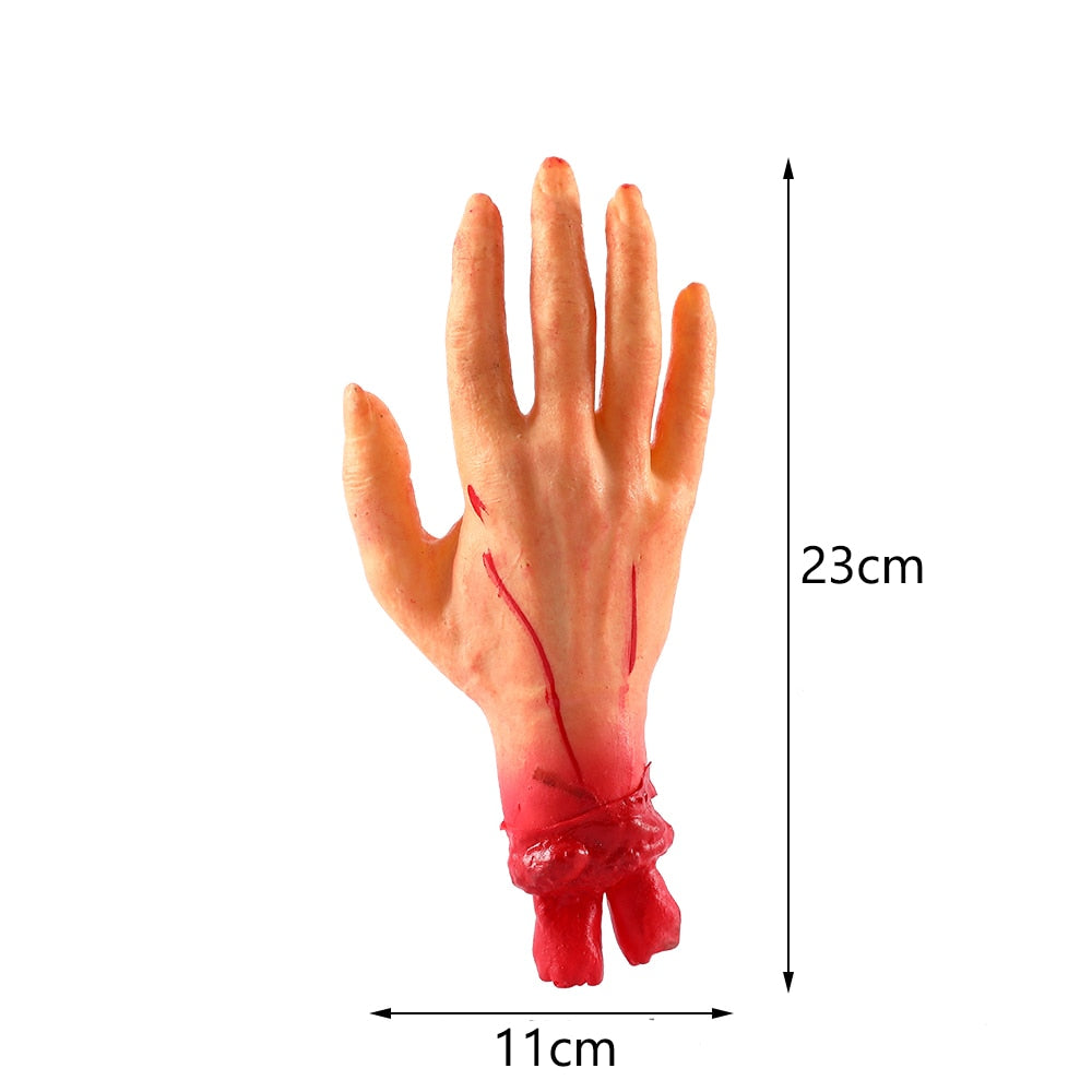 1Pc Halloween Horror Bloody Human Heart Brain Foot Arm Finger Halloween Decoration Halloween Party Haunted House Escape Ornament