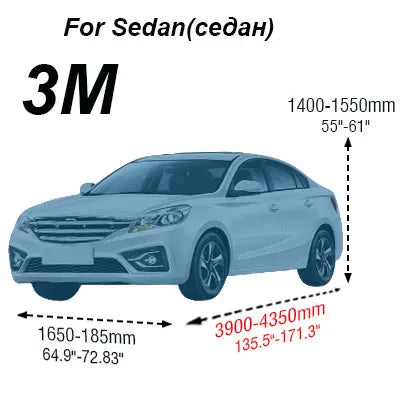 Buildreamen2 Universal Car Cover Sunshade Rain Snow Dust Frost Resistant Car-Cover UV-Anti Sun Dustproof