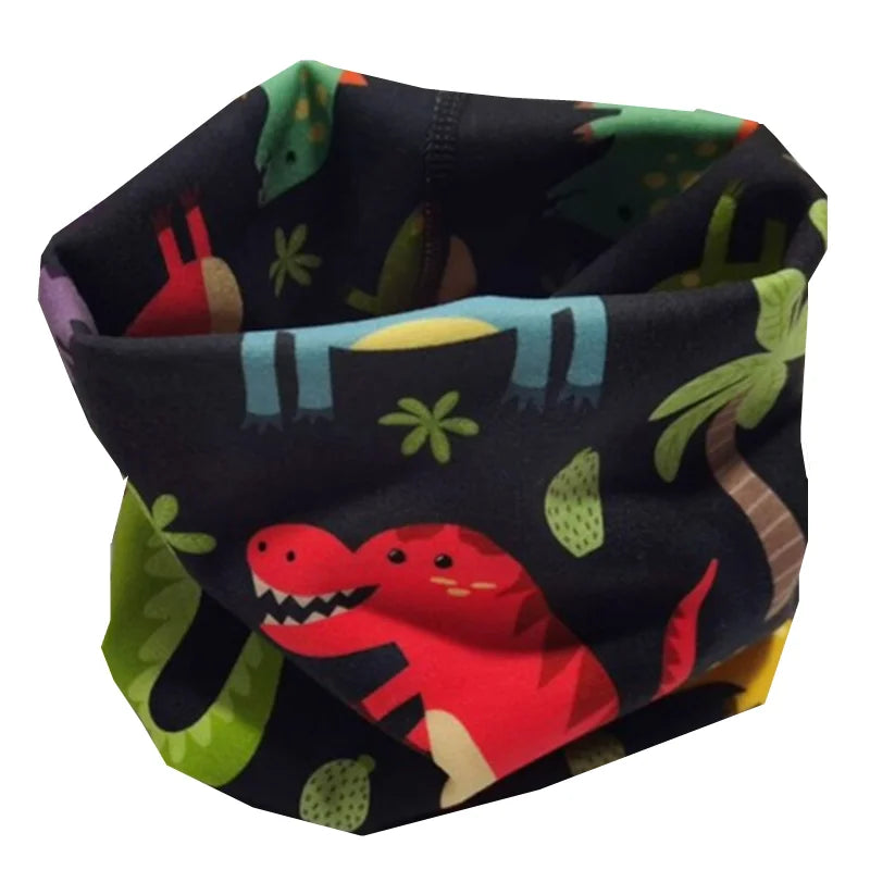 New Autumn Winter Girls Cotton Scarf Kids Scarf Bibs LIC Boys Girls Scarves Lovely Kids Collar Children Bufandas O Ring Scarf