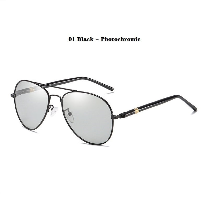 Photochromic Sunglasses Men Women Polarized Chameleon Glasses Men's Change Color Sun Glasses for Man Day Night Vision Eyewear