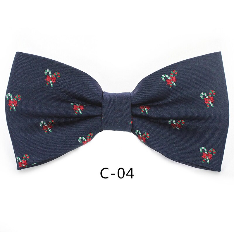JEMYGINS Christmas Bow Ties for Mens Shirt Snowflake Christmas Tree Pattern Men Silk Bow Tie Christmas